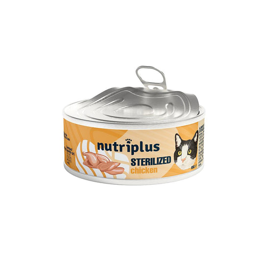 NUTRIPLUS GATOS COMIDA HUMEDA ESTERILIZADO POLLO 85 GR