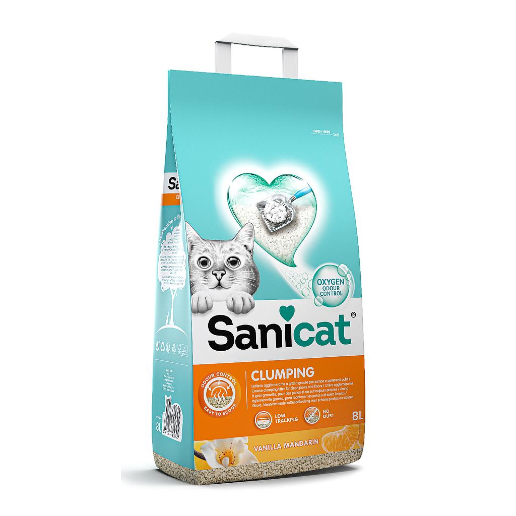 Sanicat aglomerante, aroma vainilla y mandarina 8L